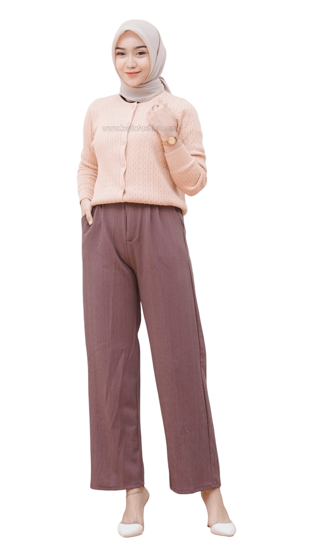 Keyla Knit Pants — Celana knit wanita