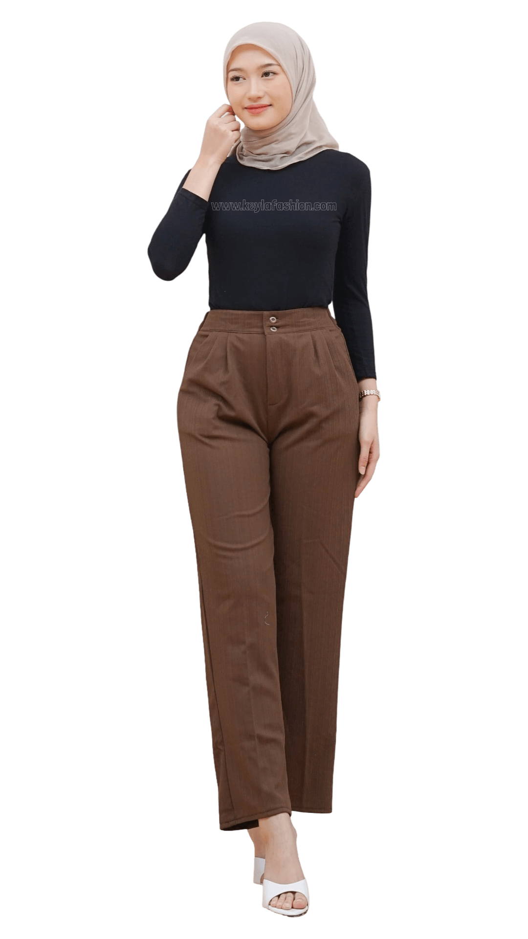 Keyla Knit Pants — Celana knit wanita