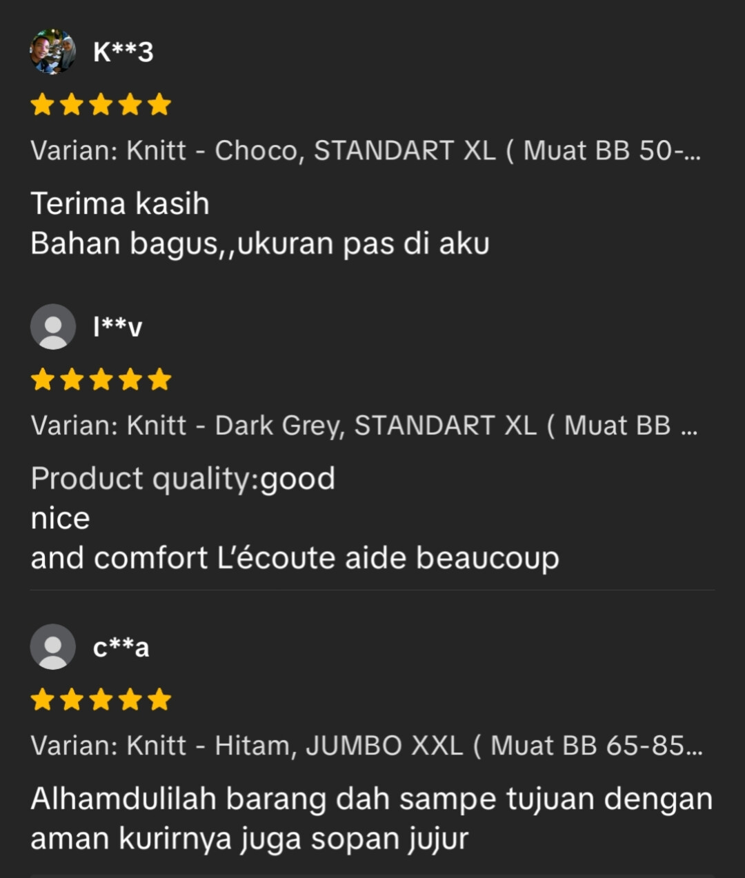 Review pelanggan Keyla Knit Pants