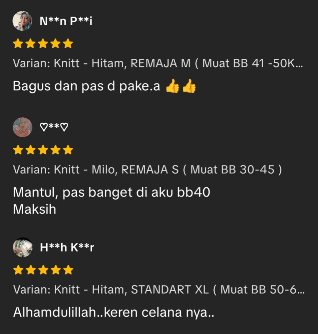 Review pelanggan Keyla Knit Pants