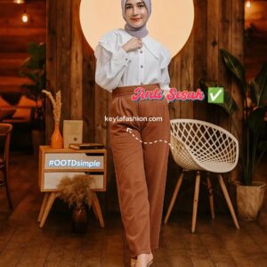 Keyla Knit Pants – Celana Knit Korean Look Adem & Nyaman (M–XXXL)