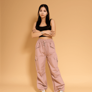 Aurora Cargo Pants Premium Bangkok | Celana Cargo Wanita High Waist Trendy Nyaman All Size