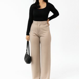 Celana Kulot Scuba Highwaist Anti Kusut | Loose Pants Wanita Slim Fit Adem Nyaman